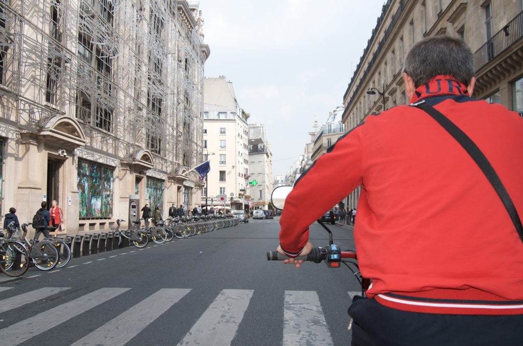 Bike taxi to Marais