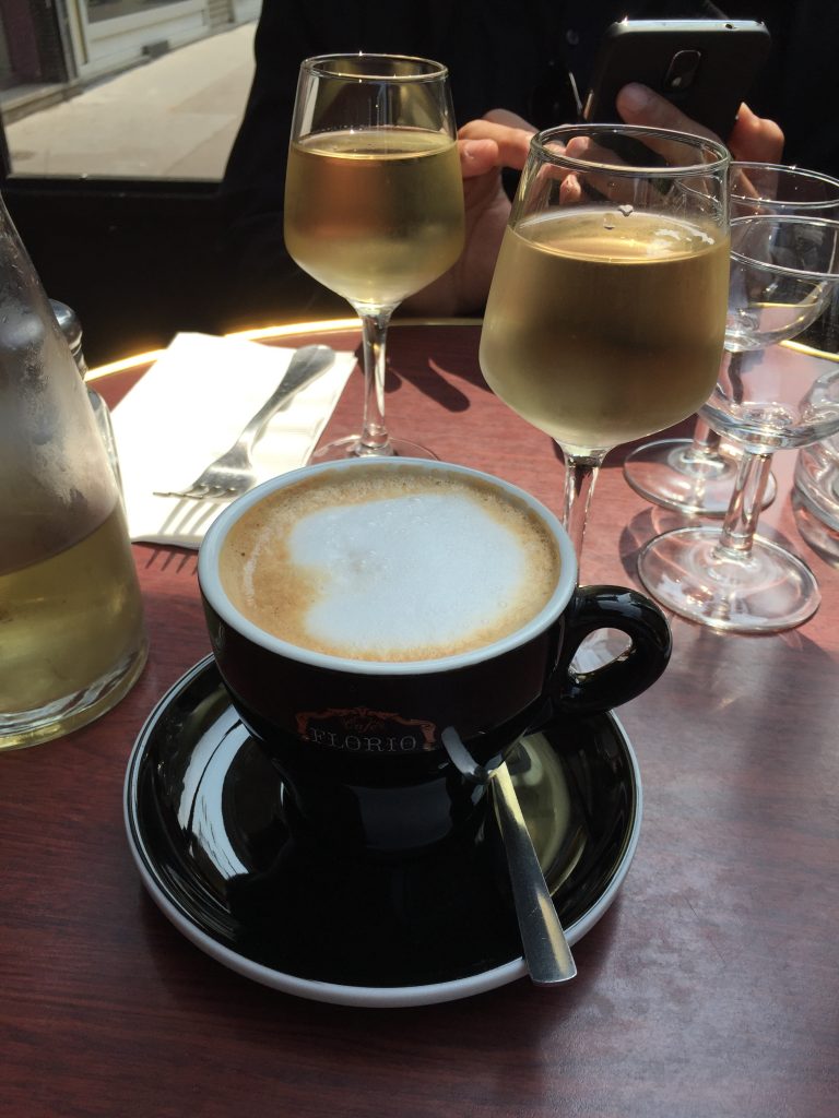 Coffee and wine- Paris