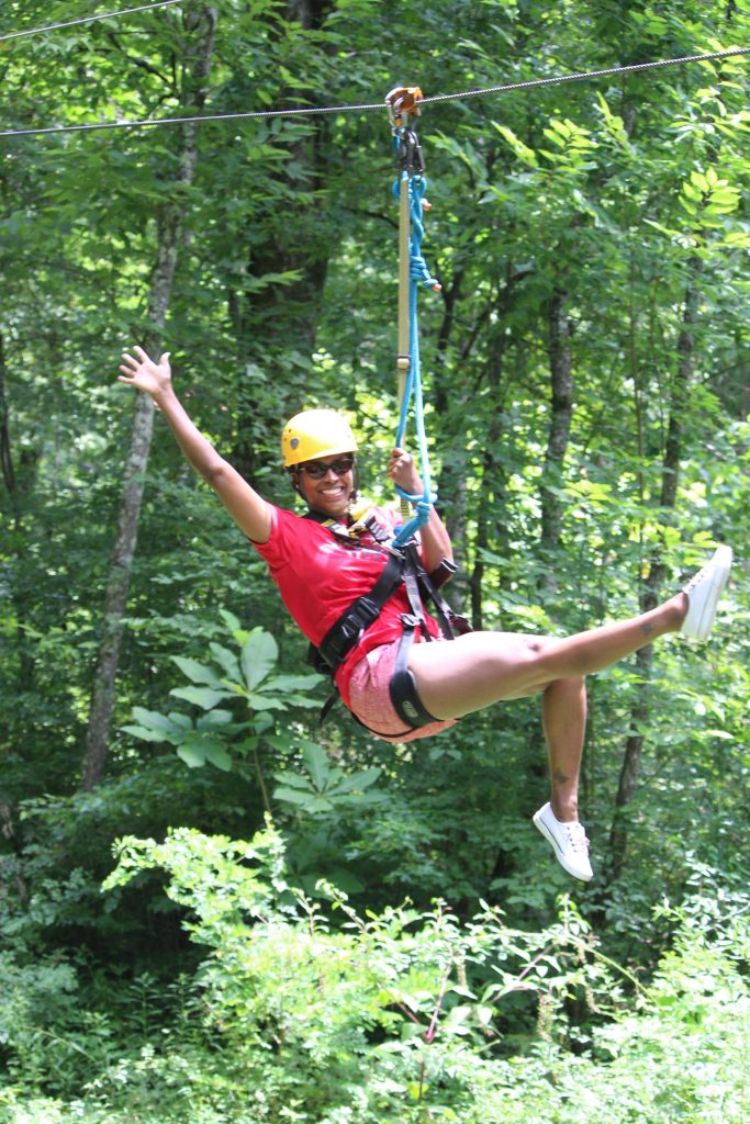 LaTessa Montgomery Zip lining