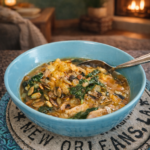 Butternut Squash, Wild Rice, & Kale soup
